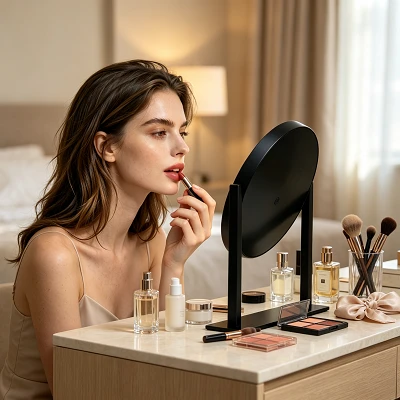 Round Makeup Mirror With Lights high quality Round Makeup Mirror With Lights high quality